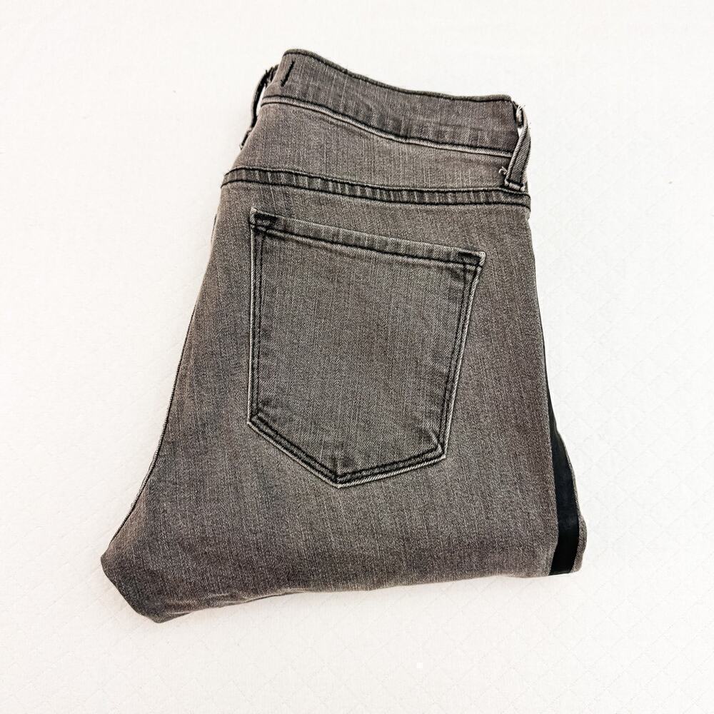 Flying Monkey Tuxedo Stripe Charcoal Denim Skinny Jeans Y1676 Size 28